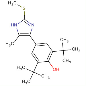 Phenol,2,6-bis(1,1-dimethylethyl)-4-[5-methyl-2-(methylthio)-1H-imidazol-4-yl]-