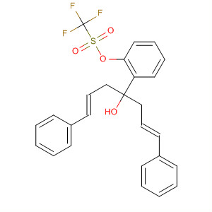 Methanesulfonic acid, trifluoro-,2-[(3E)-1-hydroxy-4-phenyl-1-[(2E)-3-phenyl-2-propenyl]-3-butenyl]phenyl ester