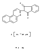 disodium 2-benzo[f]quinolin-3-yl-1,3-dioxoindandisulphonate