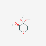 2H-PYRAN-3-OL, TETRAHYDRO-4,4-DIMETHOXY-, (3R)-