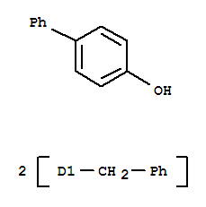 (phenylmethyl)-4-[(phenylmethyl)phenyl]phenol