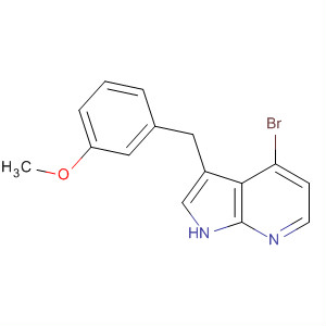 1H-Pyrrolo[2,3-b]pyridine, 4-bromo-3-[(3-methoxyphenyl)methyl]-