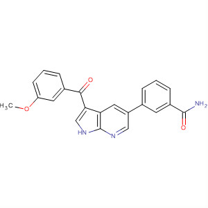 Benzamide, 3-[3-(3-methoxybenzoyl)-1H-pyrrolo[2,3-b]pyridin-5-yl]-