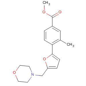 Benzoic acid, 3-methyl-4-[5-(4-morpholinylmethyl)-2-furanyl]-, methylester