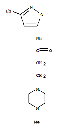 1-Piperazinepropanamide, 4-methyl-N-(3-phenyl-5-isoxazolyl)-