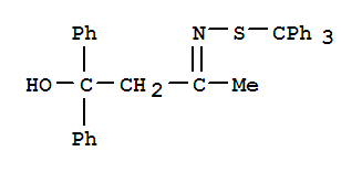 1,1-diphenyl-3-[(tritylsulfanyl)imino]butan-1-ol