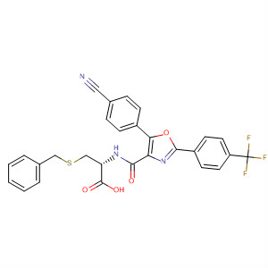L-Cysteine,N-[[5-(4-cyanophenyl)-2-[4-(trifluoromethyl)phenyl]-4-oxazolyl]carbonyl]-S-(phenylmethyl)-