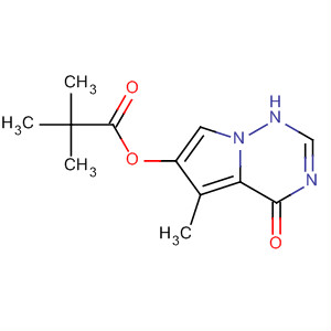 Propanoic acid, 2,2-dimethyl-,1,4-dihydro-5-methyl-4-oxopyrrolo[2,1-f][1,2,4]triazin-6-yl ester