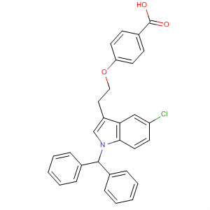 Benzoic acid, 4-[2-[5-chloro-1-(diphenylmethyl)-1H-indol-3-yl]ethoxy]-