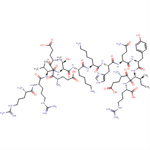 L-Arginine,L-arginyl-L-arginyl-L-a-glutamyl-L-a-glutamyl-L-valyl-L-threonyl-L-lysyl-L-lysyl-L-histidyl-L-glutaminyl-L-tyrosyl-L-a-glutamyl-L-isoleucyl-