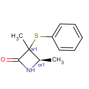 2-Azetidinone, 3,4-dimethyl-3-(phenylthio)-, trans-