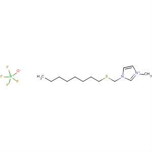 1H-Imidazolium, 1-methyl-3-[(octylthio)methyl]-, tetrafluoroborate(1-)