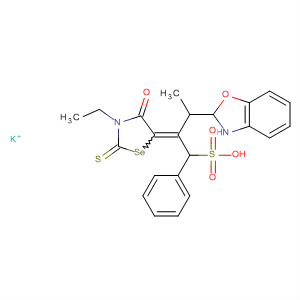 3(2H)-Benzoxazolebutanesulfonic acid,2-(3-ethyl-4-oxo-2-thioxo-5-selenazolidinylidene)-5-phenyl-, potassiumsalt