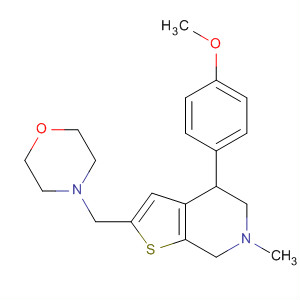 Thieno[2,3-c]pyridine,4,5,6,7-tetrahydro-4-(4-methoxyphenyl)-6-methyl-2-(4-morpholinylmethyl)-