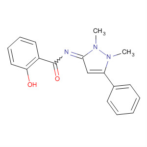 Benzamide,N-(1,2-dihydro-1,2-dimethyl-5-phenyl-3H-pyrazol-3-ylidene)-2-hydroxy-