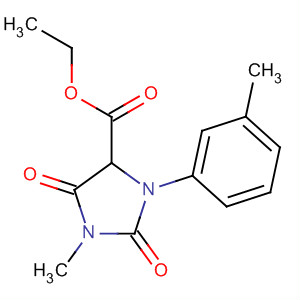 4-Imidazolidinecarboxylic acid, 1-methyl-3-(3-methylphenyl)-2,5-dioxo-,ethyl ester