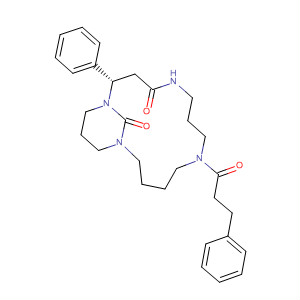 1,5,9,14-Tetraazabicyclo[12.3.1]octadecane-4,18-dione,9-(1-oxo-3-phenylpropyl)-2-phenyl-, (2S)-