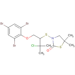 2-Thiazolidinone,3-[[2-chloro-2-methyl-1-[(2,4,6-tribromophenoxy)methyl]propyl]thio]-5,5-dimethyl-