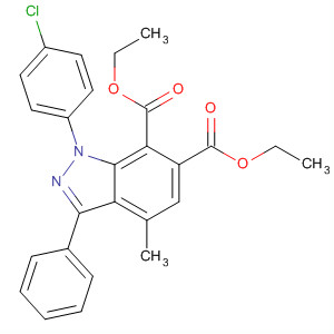 1H-Indazole-6,7-dicarboxylic acid,1-(4-chlorophenyl)-4-methyl-3-phenyl-, diethyl ester