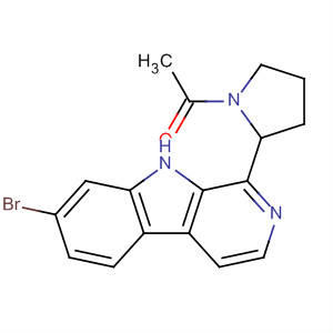 Pyrrolidine, 1-acetyl-2-(7-bromo-9H-pyrido[3,4-b]indol-1-yl)-