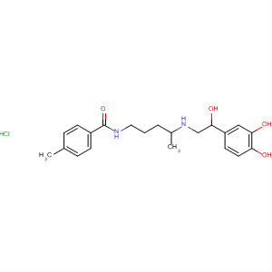 Benzamide,N-[4-[[2-(3,4-dihydroxyphenyl)-2-hydroxyethyl]amino]pentyl]-4-methyl-,monohydrochloride