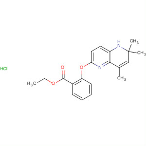 Benzoic acid, 2-[(1,2-dihydro-2,2,4-trimethyl-1,5-naphthyridin-6-yl)oxy]-,ethyl ester, monohydrochloride