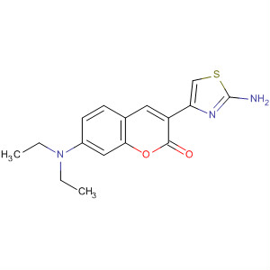 2H-1-Benzopyran-2-one, 3-(2-amino-4-thiazolyl)-7-(diethylamino)-