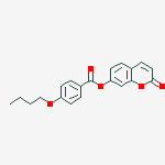 Benzoic acid, 4-butoxy-, 2-oxo-2H-1-benzopyran-7-yl ester