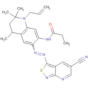 Propanamide,N-[6-[(5-cyanoisothiazolo[3,4-b]pyridin-3-yl)azo]-1,2,3,4-tetrahydro-2,2,4-trimethyl-1-(2-propenyl)-7-quinolinyl]-