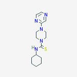 1-Piperazinecarbothioamide, N-cyclohexyl-4-pyrazinyl-