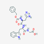 Glycine, N-[N-[N-[(phenylmethoxy)carbonyl]-L-histidyl]-L-tryptophyl]-