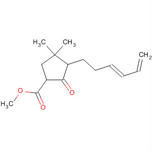 Cyclopentanecarboxylic acid, 3-(3,5-hexadienyl)-4,4-dimethyl-2-oxo-,methyl ester, trans-