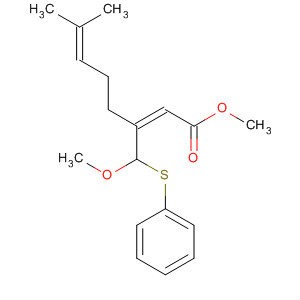 2,6-Octadienoic acid, 3-[methoxy(phenylthio)methyl]-7-methyl-, methylester, (Z)-