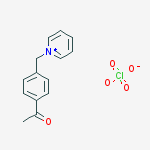 Pyridinium, 1-[(4-acetylphenyl)methyl]-, perchlorate