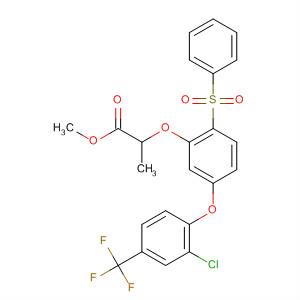 Propanoic acid,2-[5-[2-chloro-4-(trifluoromethyl)phenoxy]-2-(phenylsulfonyl)phenoxy]-,methyl ester