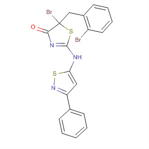 4(5H)-Thiazolone,5-bromo-5-(bromophenylmethyl)-2-[(3-phenyl-5-isothiazolyl)amino]-
