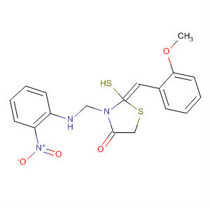 4-Thiazolidinone,5-[(4-methoxyphenyl)methylene]-3-[[(2-nitrophenyl)amino]methyl]-2-thioxo-