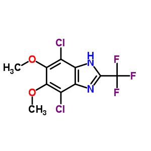 4,7-dichloro-5,6-dimethoxy-2-(trifluoromethyl)-1H-benzimidazole