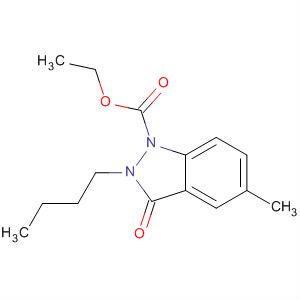 1H-Indazole-1-carboxylic acid, 2-butyl-2,3-dihydro-5-methyl-3-oxo-,ethyl ester
