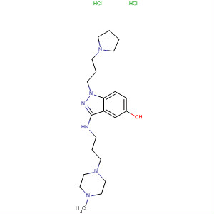 1H-Indazol-5-ol,3-[[3-(4-methyl-1-piperazinyl)propyl]amino]-1-[3-(1-pyrrolidinyl)propyl]-,dihydrochloride