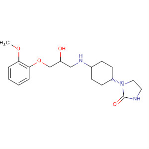 2-Imidazolidinone,1-[4-[[2-hydroxy-3-(2-methoxyphenoxy)propyl]amino]cyclohexyl]-, cis-