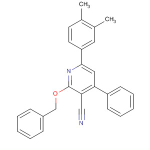 3-Pyridinecarbonitrile,6-(3,4-dimethylphenyl)-4-phenyl-2-(phenylmethoxy)-