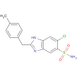 1H-Benzimidazole-5-sulfonamide, 6-chloro-2-[(4-methylphenyl)methyl]-