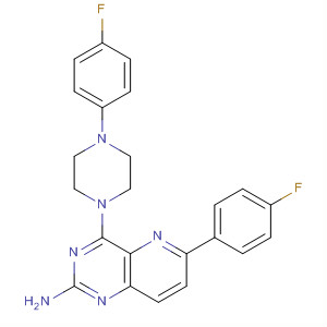 Pyrido[3,2-d]pyrimidin-2-amine,6-(4-fluorophenyl)-4-[4-(4-fluorophenyl)-1-piperazinyl]-