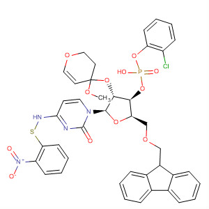 3'-Cytidylic acid,N-[(2-nitrophenyl)thio]-2'-O-(tetrahydro-4-methoxy-2H-pyran-4-yl)-,2-chlorophenyl 9H-fluoren-9-ylmethyl ester