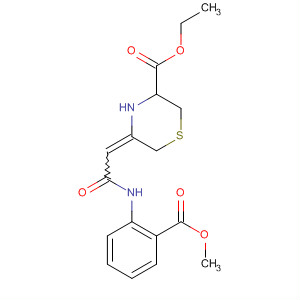 3-Thiomorpholinecarboxylic acid,5-[2-[[2-(methoxycarbonyl)phenyl]amino]-2-oxoethylidene]-, ethyl ester