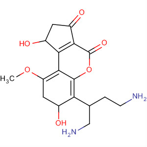 Cyclopenta[c][1]benzopyran-3,4-dione,6-[3-amino-1-(aminomethyl)propyl]-1,2,7,8-tetrahydro-1,7-dihydroxy-9-methoxy-