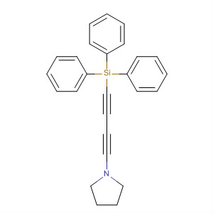 Pyrrolidine, 1-[4-(triphenylsilyl)-1,3-butadiynyl]-