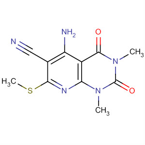 Pyrido[2,3-d]pyrimidine-6-carbonitrile,5-amino-1,2,3,4-tetrahydro-1,3-dimethyl-7-(methylthio)-2,4-dioxo-