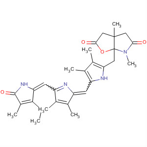 2H-Furo[2,3-b]pyrrole-2,5(3H)-dione,6a-[[5-[[5-[(3-ethyl-1,5-dihydro-4-methyl-5-oxo-2H-pyrrol-2-ylidene)methyl]-3,4-dimethyl-2H-pyrrol-2-ylidene]methyl]-3,4-dimethyl-1H-pyrrol-2-yl]methyl]tetrahydro-3a,6-dimethyl-